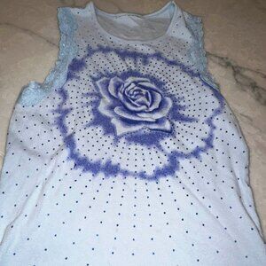 Vintage ' Blue rose y2k tank top